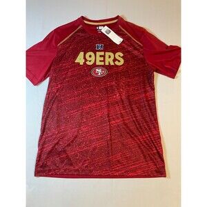 NFL‎ Team Training San Francisco 49ers Men's T-Shirt Size L Red Short Sleeve NWT
